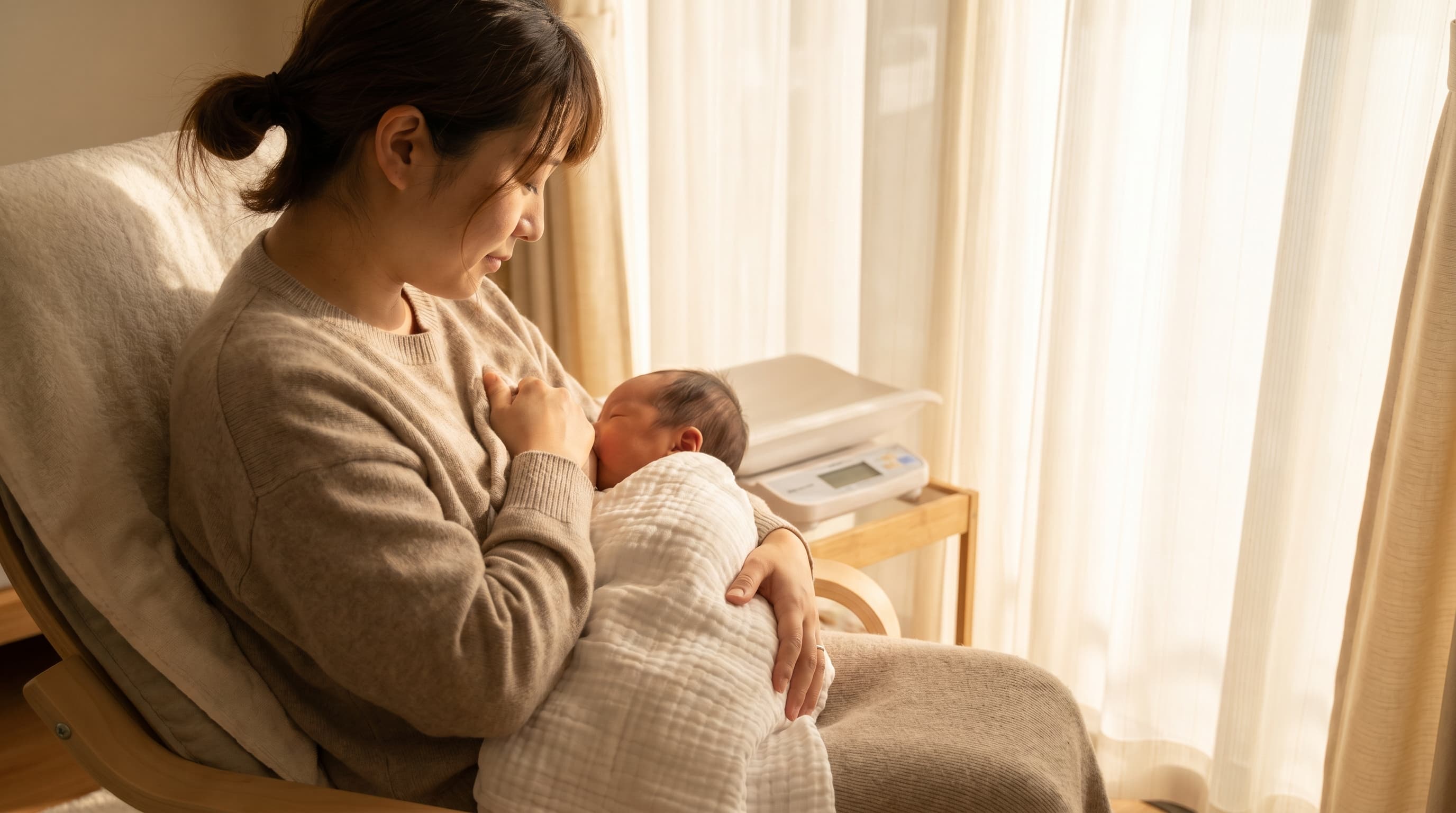 母乳が足りているかの見極め　おしっこ・体重・授乳間隔で読み解く