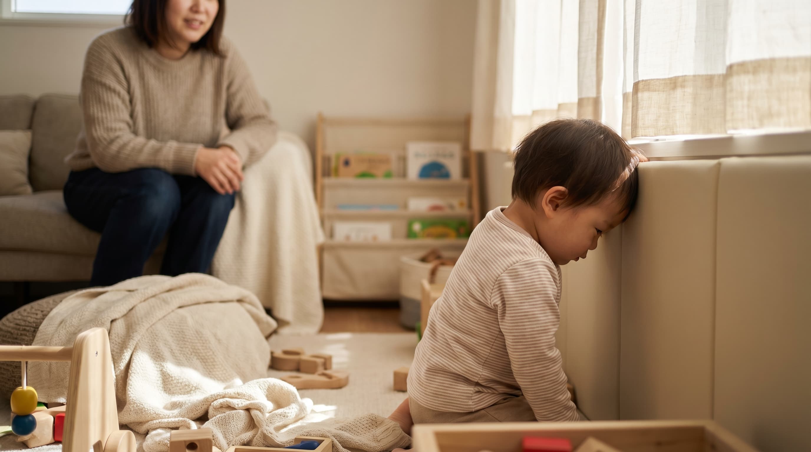 「頭を壁にぶつけます」　乳幼児のヘッドバンギングは大丈夫？